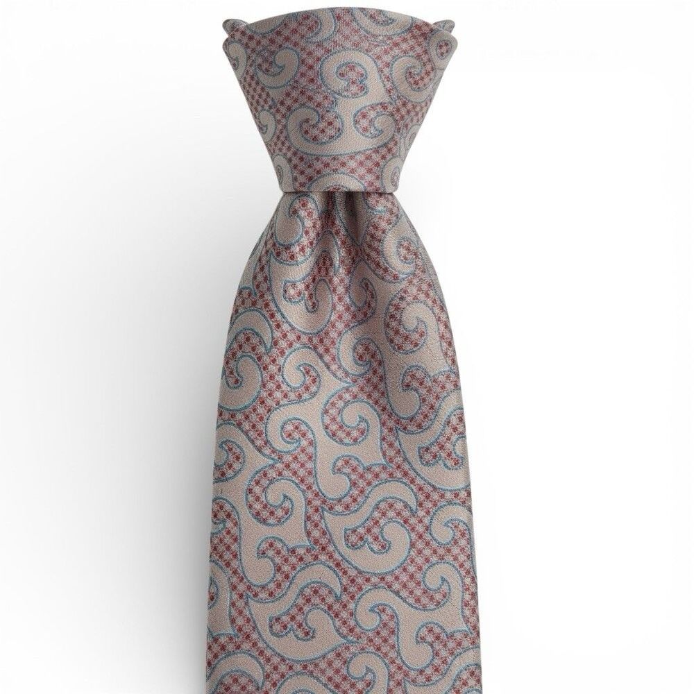 Holliday & Brown Special Re-Edition Men's Silk Necktie Pink Hand Made Italy NWT